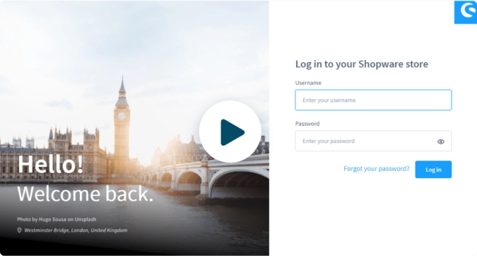 shopware-inlog-video